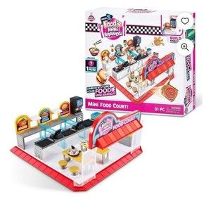 5 Surprise Foodie Mini Brands Mini Food Court Novelty & Gag Toy with 1 Exclusive